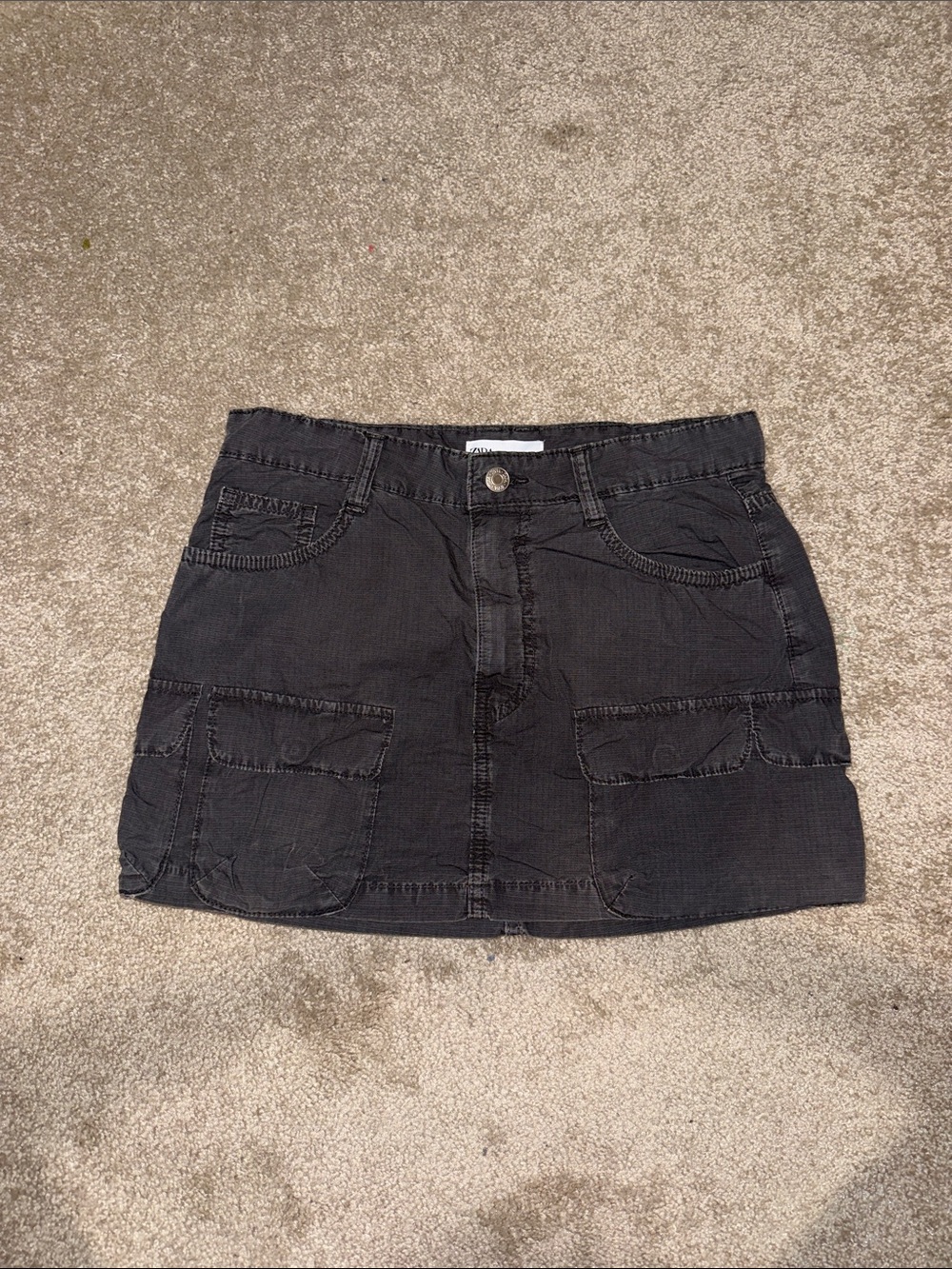 Zara Gray Mini Skirt